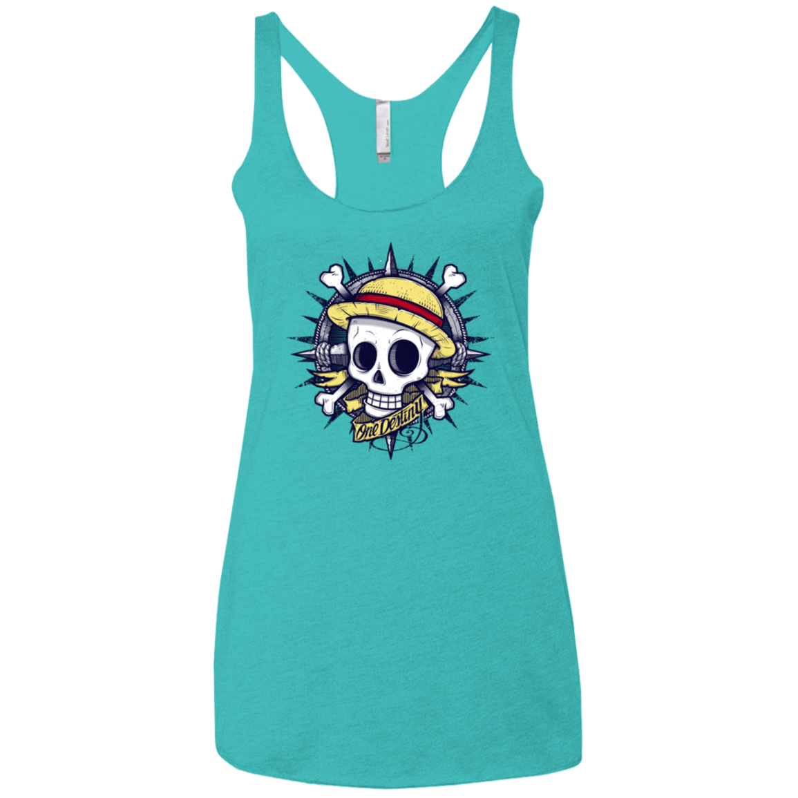 T-Shirts Tahiti Blue / X-Small One Destiny Women's Triblend Racerback Tank