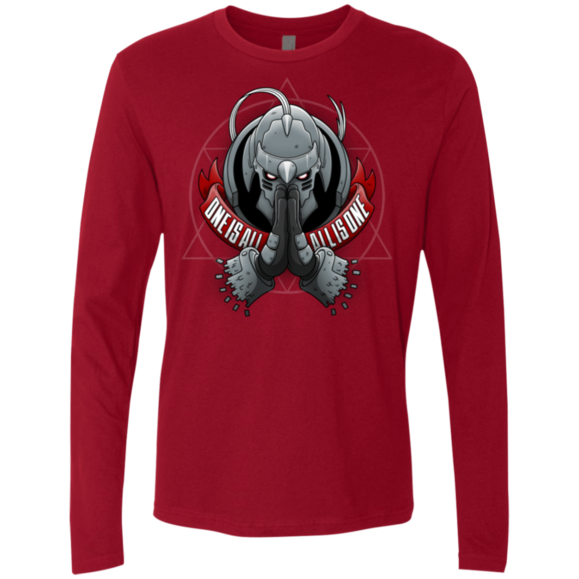 T-Shirts Cardinal / Small ONE IS ALL ALL IS ONE Men's Premium Long Sleeve