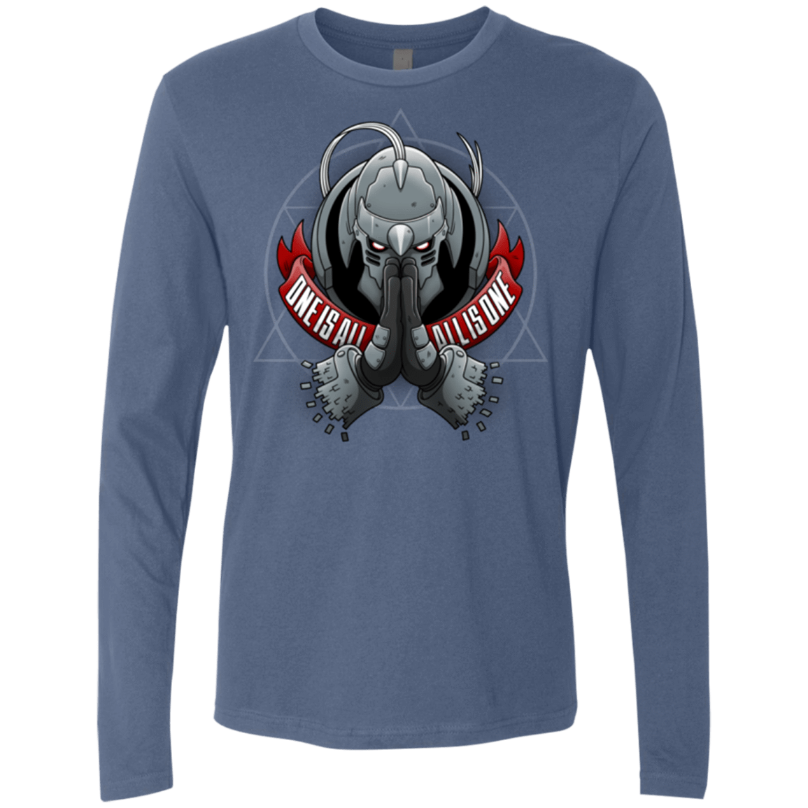 T-Shirts Indigo / Small ONE IS ALL ALL IS ONE Men's Premium Long Sleeve
