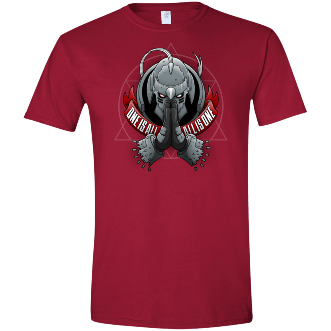T-Shirts Cardinal Red / S ONE IS ALL ALL IS ONE Men's Semi-Fitted Softstyle