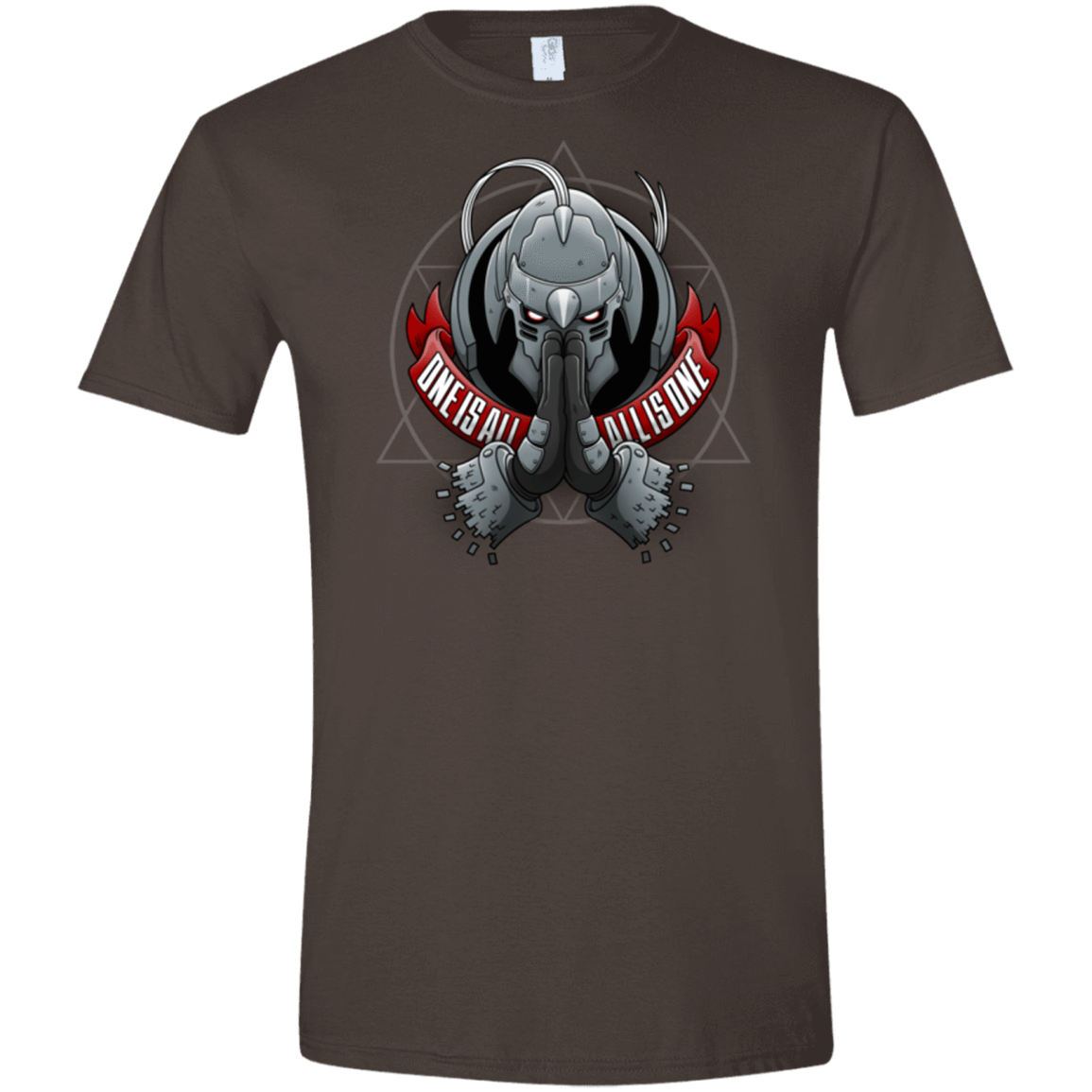T-Shirts Dark Chocolate / S ONE IS ALL ALL IS ONE Men's Semi-Fitted Softstyle