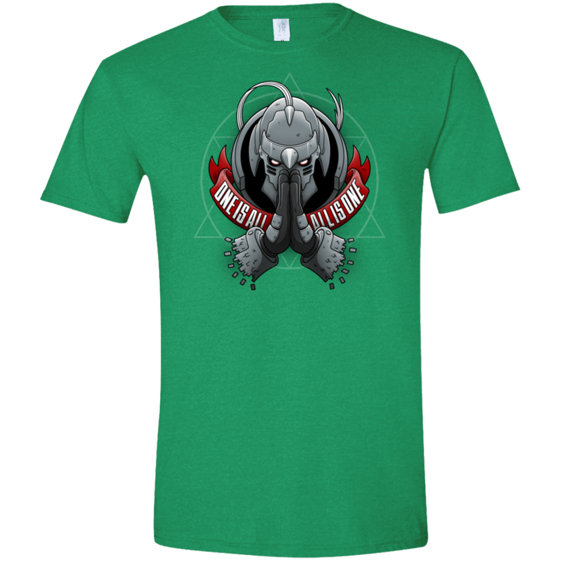 T-Shirts Heather Irish Green / S ONE IS ALL ALL IS ONE Men's Semi-Fitted Softstyle