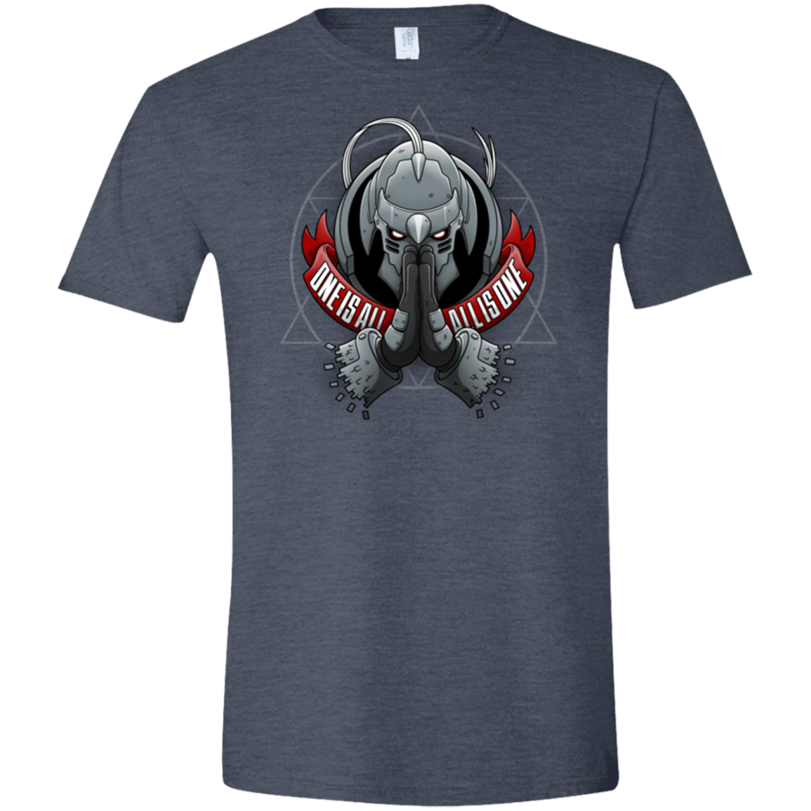 T-Shirts Heather Navy / S ONE IS ALL ALL IS ONE Men's Semi-Fitted Softstyle