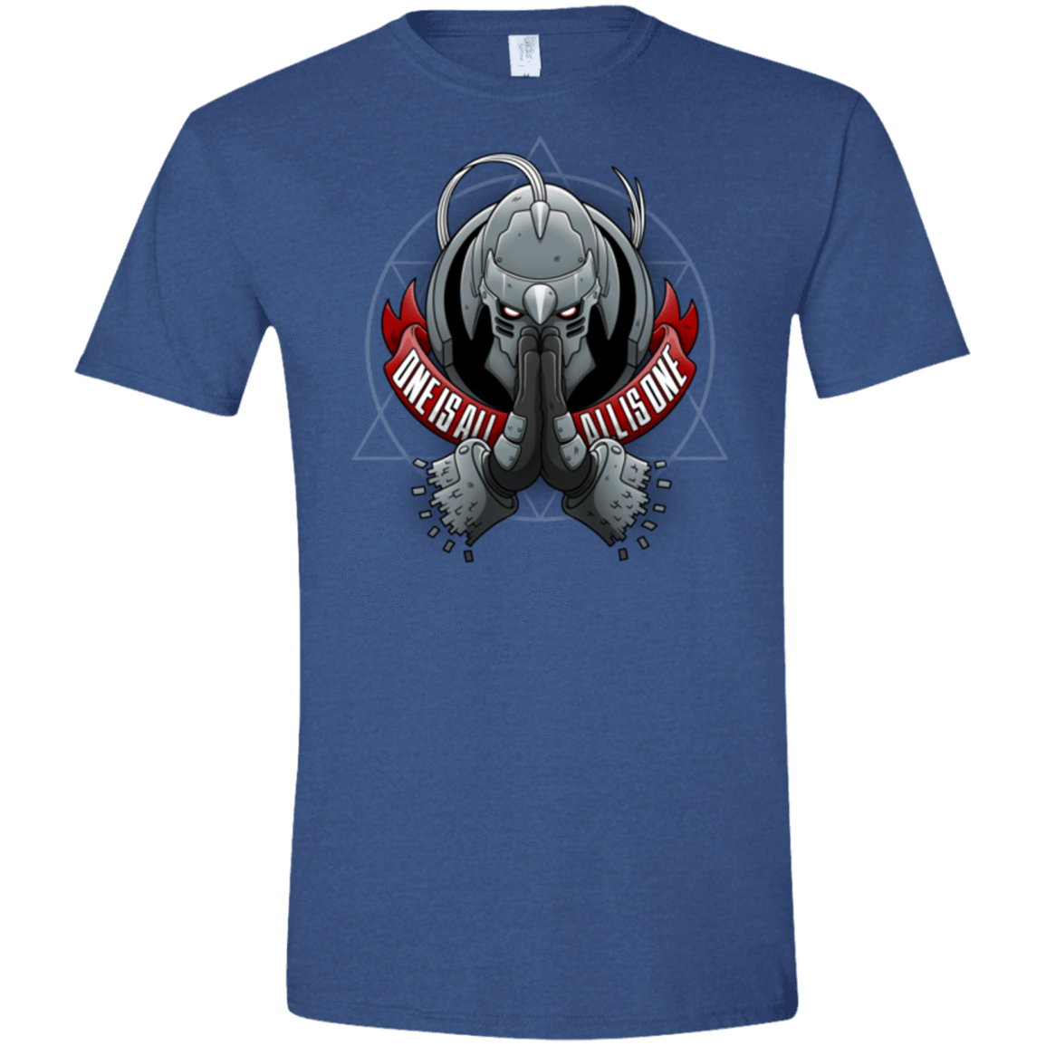 T-Shirts Heather Royal / X-Small ONE IS ALL ALL IS ONE Men's Semi-Fitted Softstyle