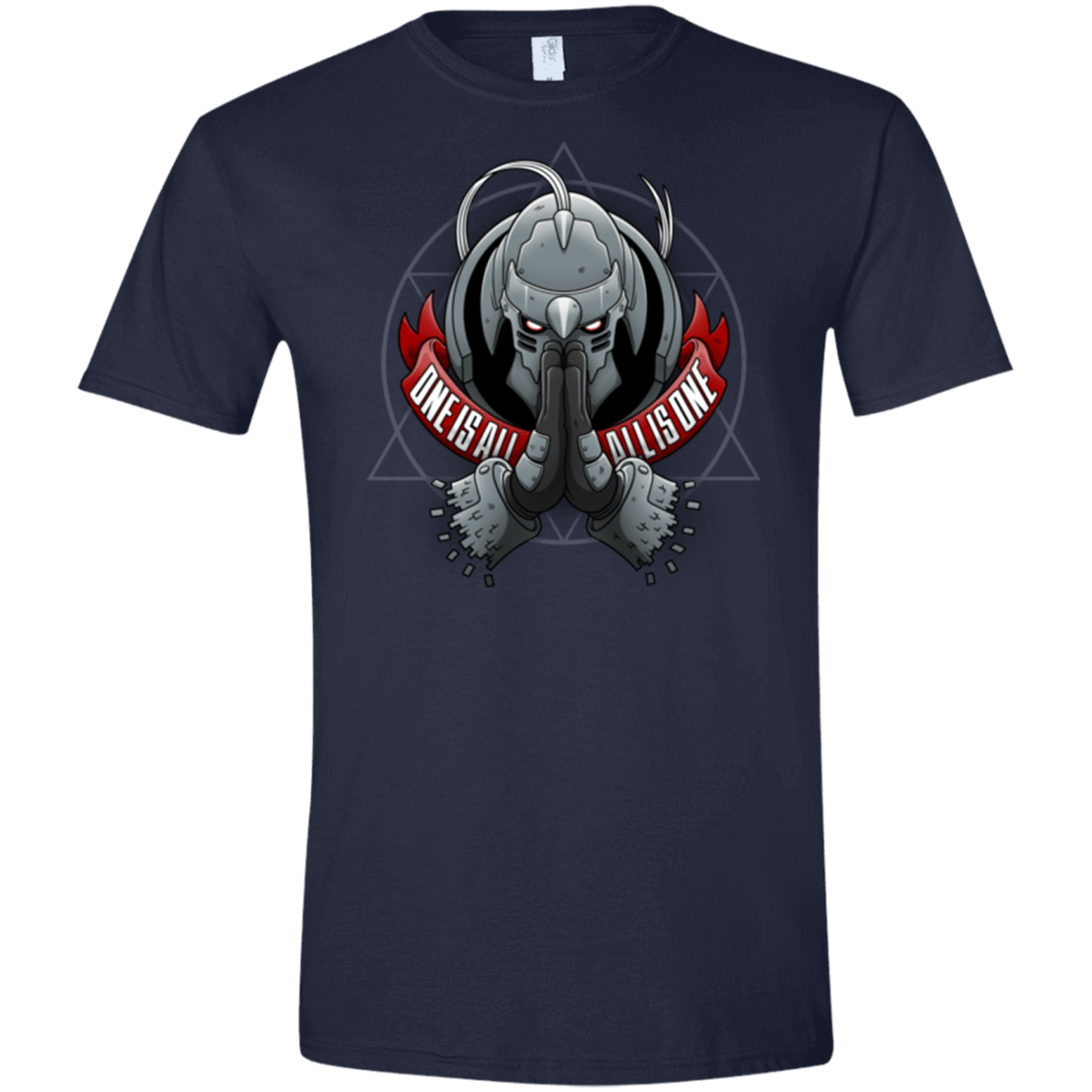 T-Shirts Navy / X-Small ONE IS ALL ALL IS ONE Men's Semi-Fitted Softstyle