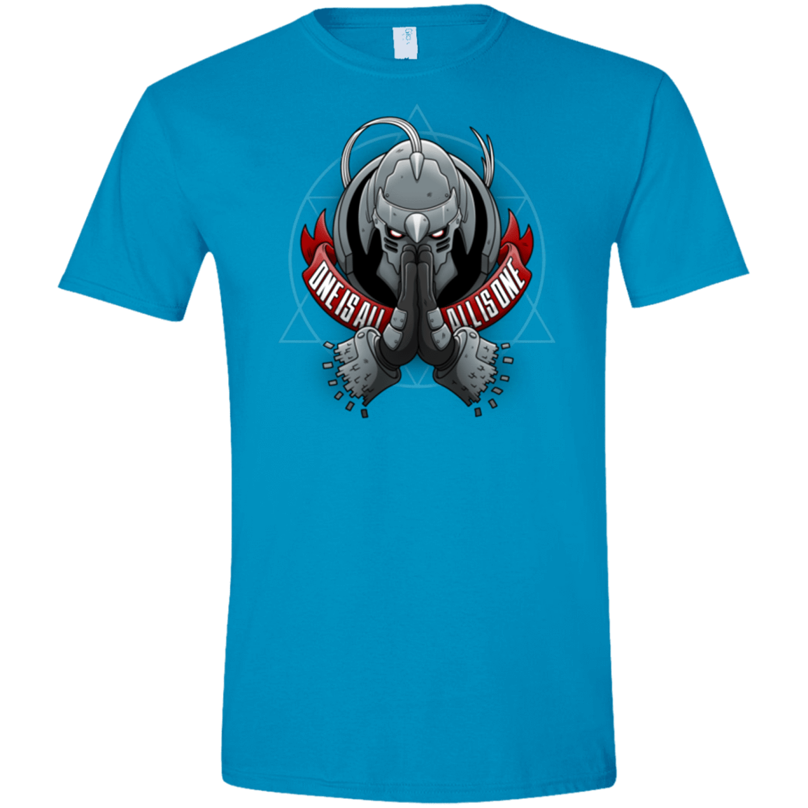 T-Shirts Sapphire / S ONE IS ALL ALL IS ONE Men's Semi-Fitted Softstyle