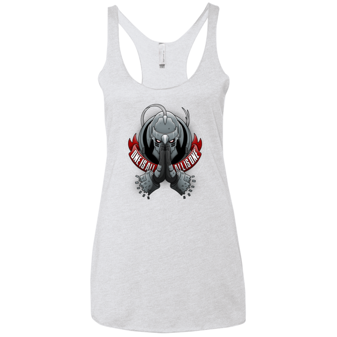 T-Shirts Heather White / X-Small ONE IS ALL ALL IS ONE Women's Triblend Racerback Tank