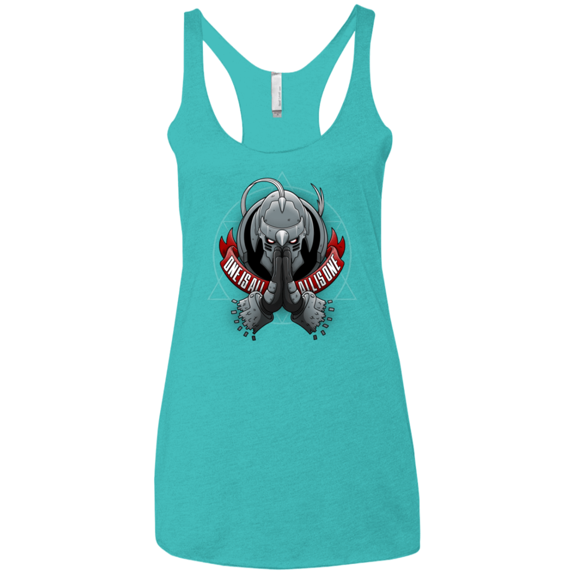 T-Shirts Tahiti Blue / X-Small ONE IS ALL ALL IS ONE Women's Triblend Racerback Tank