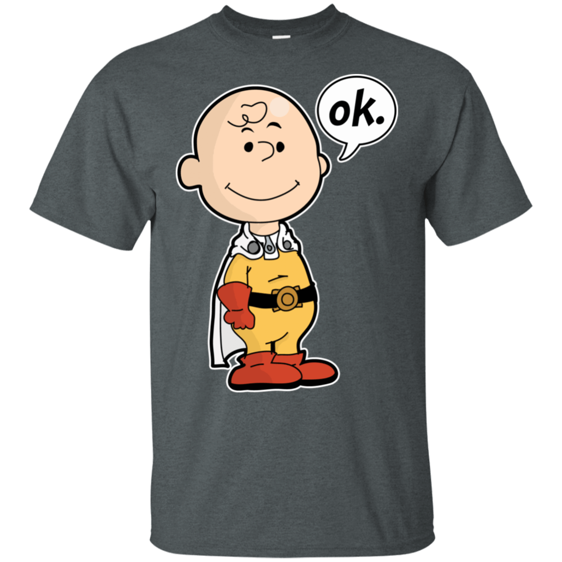 T-Shirts Dark Heather / S One Punch Brown T-Shirt