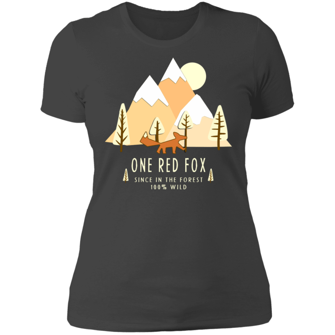 T-Shirts Heavy Metal / S One Red Fox In The Forest Women's Premium T-Shirt