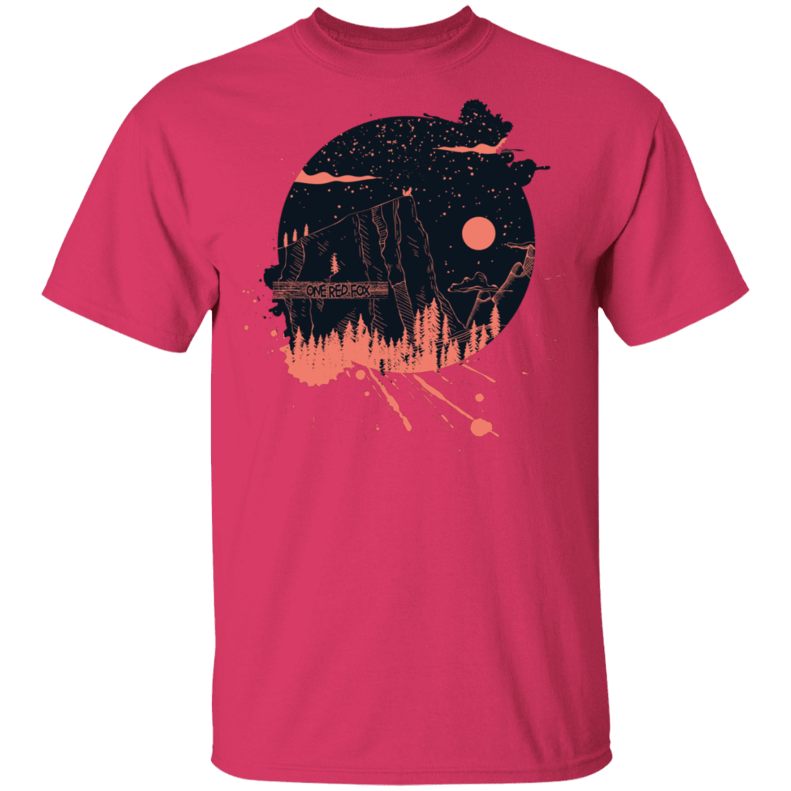 T-Shirts Heliconia / S One Red Fox T-Shirt