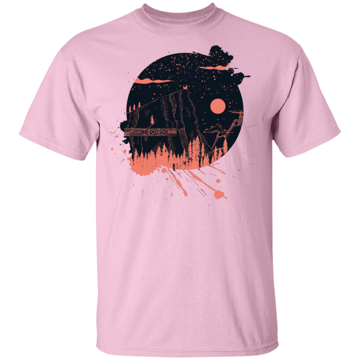 T-Shirts Light Pink / S One Red Fox T-Shirt
