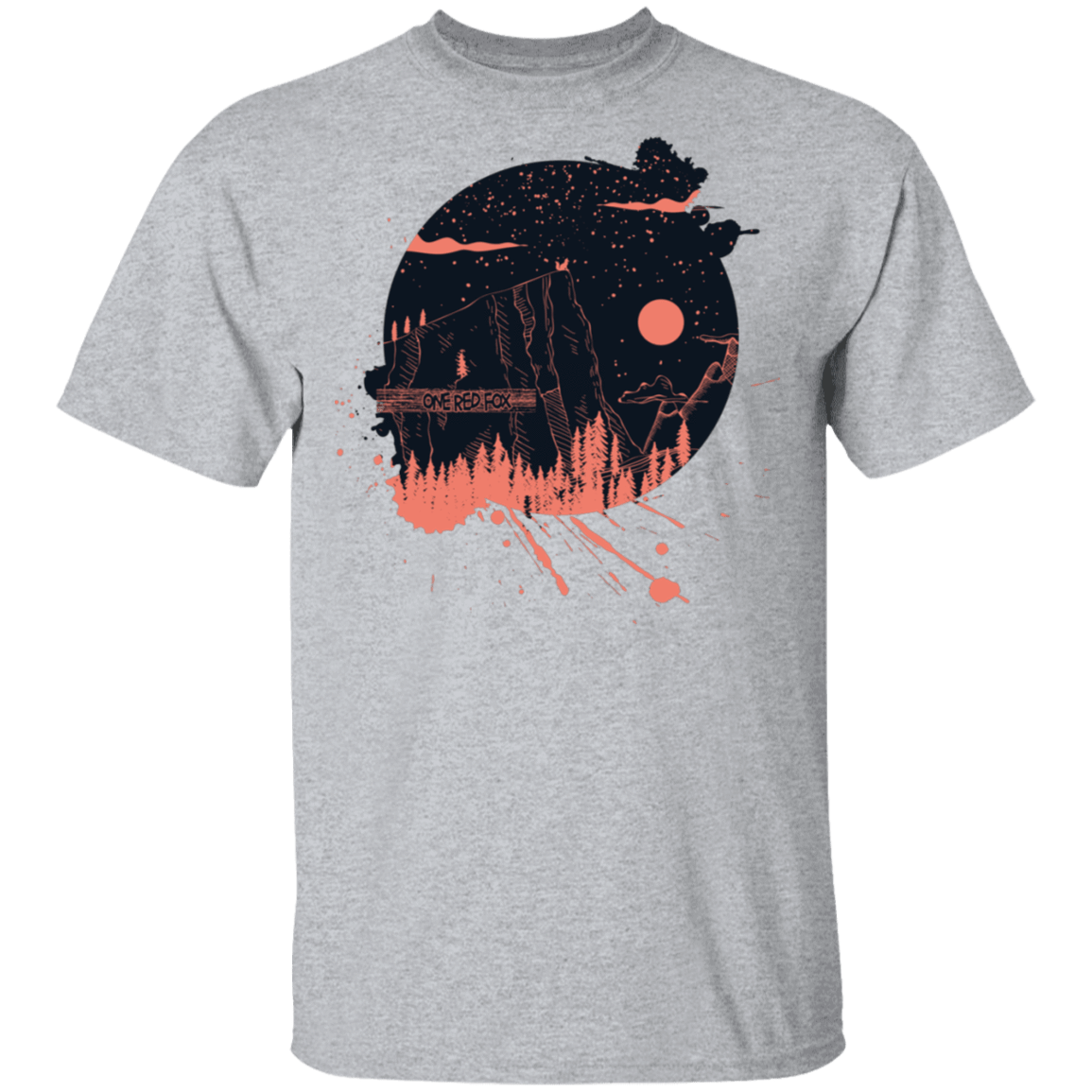 T-Shirts Sport Grey / S One Red Fox T-Shirt