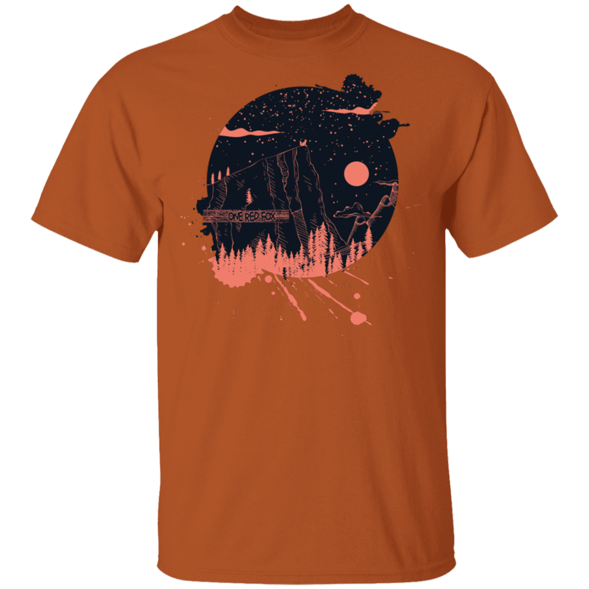 T-Shirts Texas Orange / S One Red Fox T-Shirt