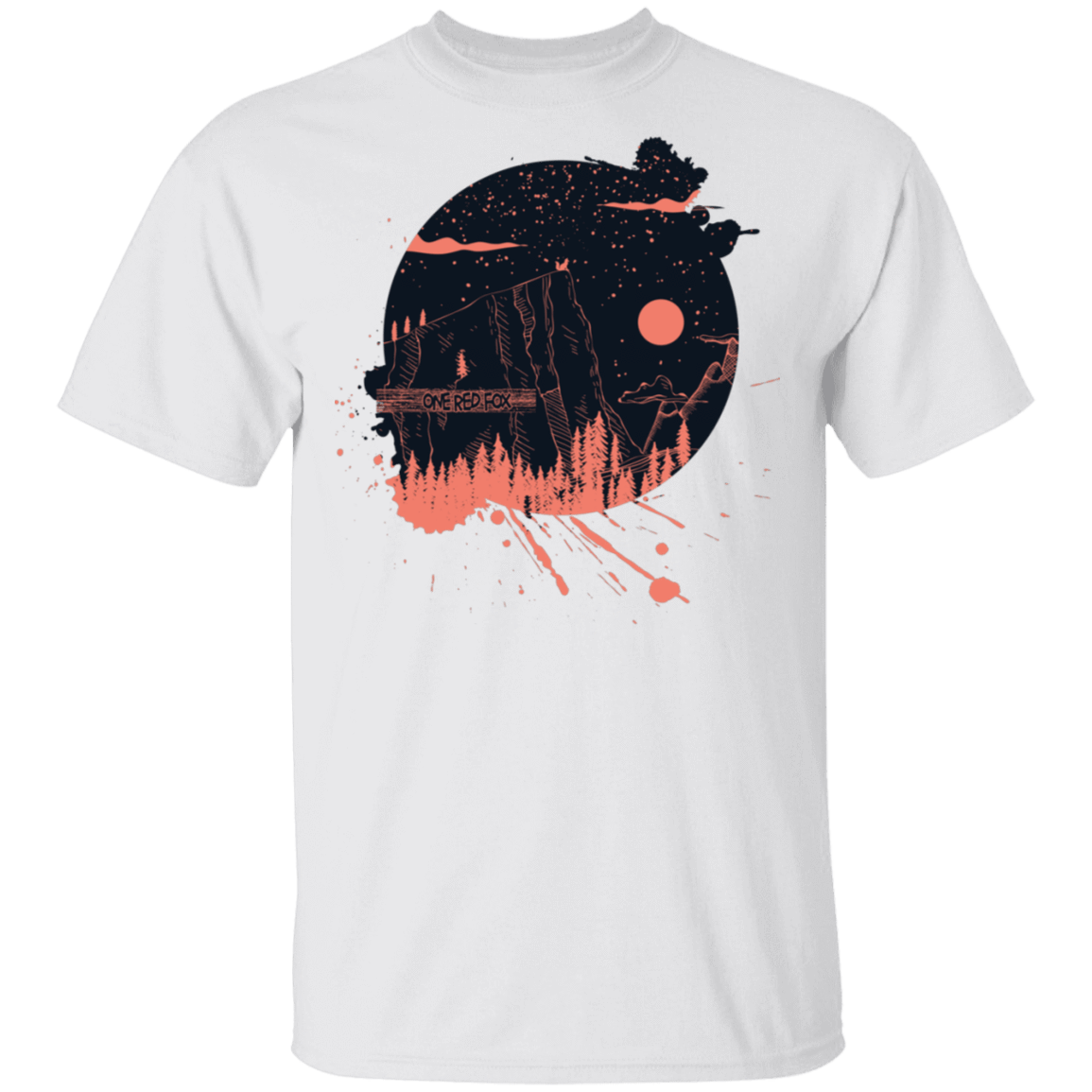 T-Shirts White / S One Red Fox T-Shirt