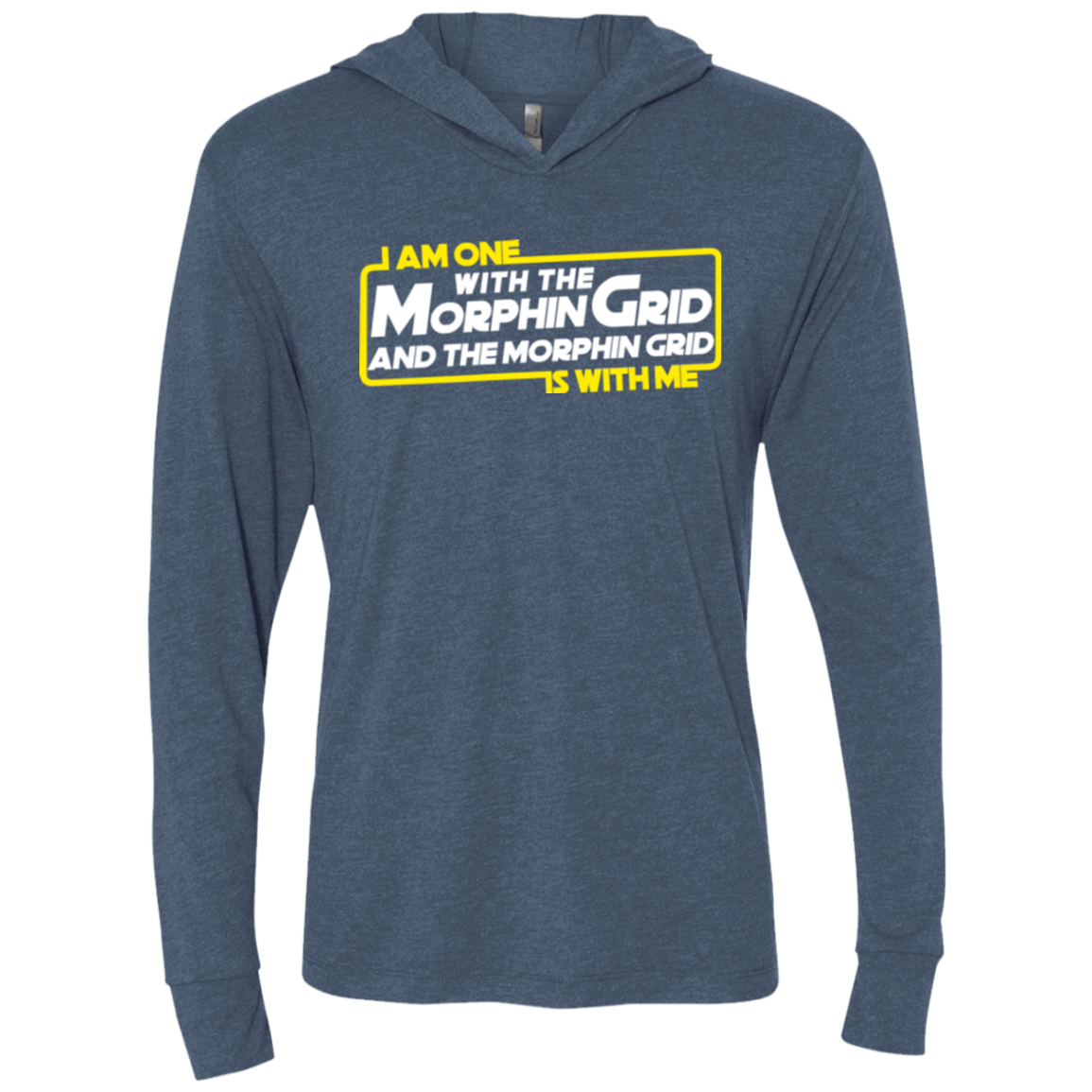 T-Shirts Indigo / X-Small One With The Triblend Long Sleeve Hoodie Tee