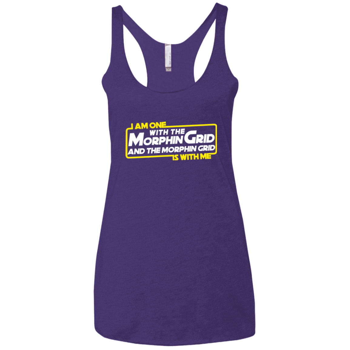 T-Shirts Purple / X-Small One With The Women's Triblend Racerback Tank