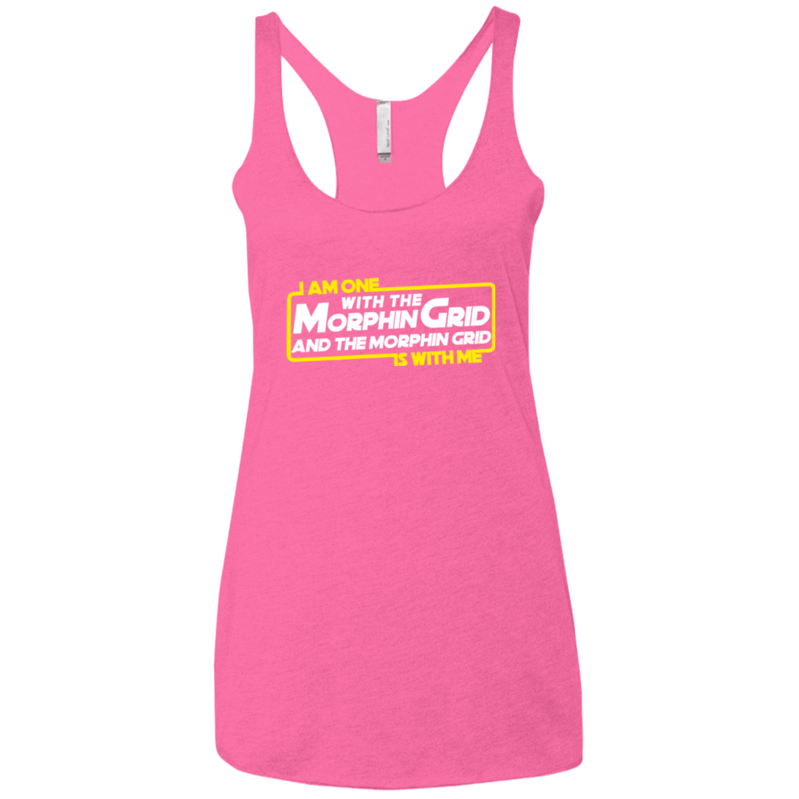 T-Shirts Vintage Pink / X-Small One With The Women's Triblend Racerback Tank