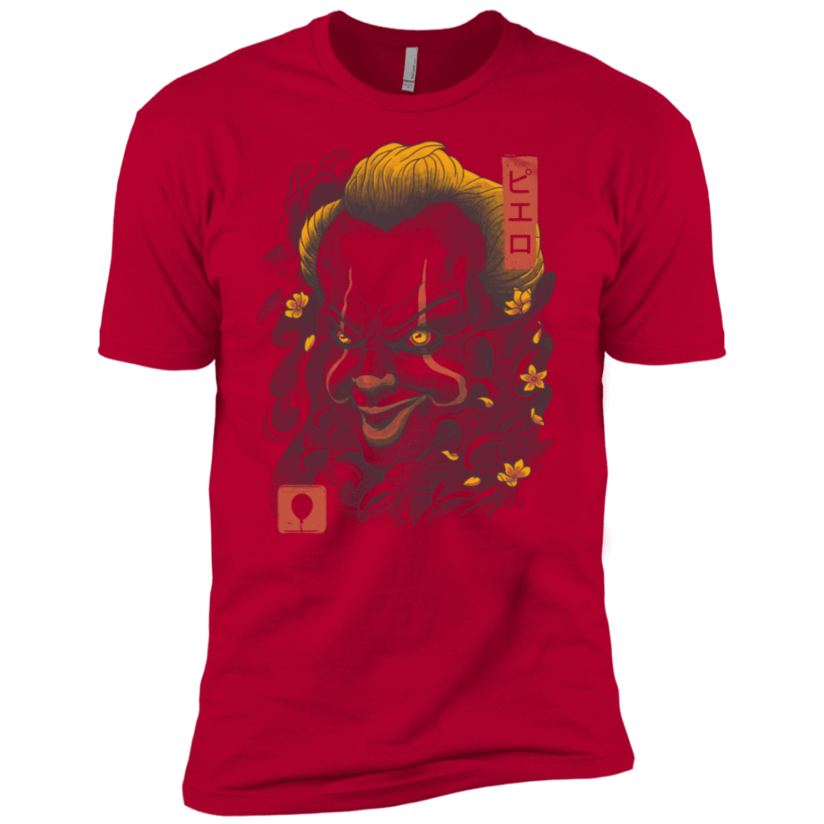 T-Shirts Red / X-Small Oni Clown Mask Men's Premium T-Shirt