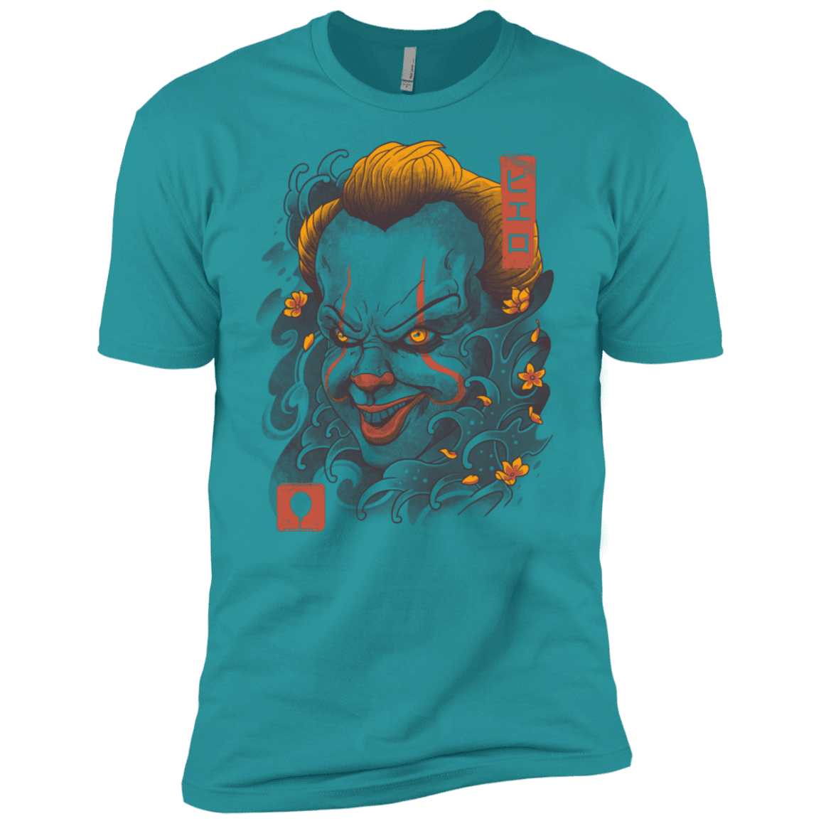 T-Shirts Tahiti Blue / X-Small Oni Clown Mask Men's Premium T-Shirt