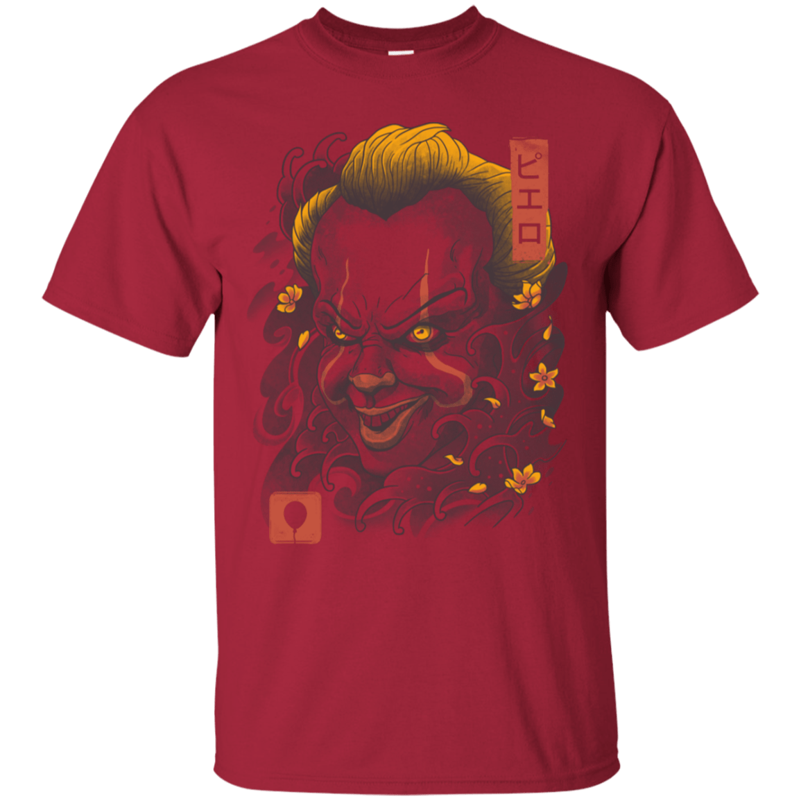 T-Shirts Cardinal / S Oni Clown Mask T-Shirt