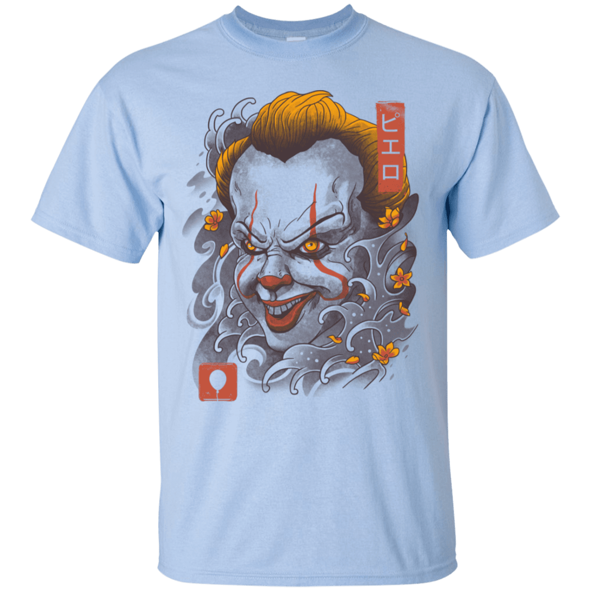 T-Shirts Light Blue / S Oni Clown Mask T-Shirt