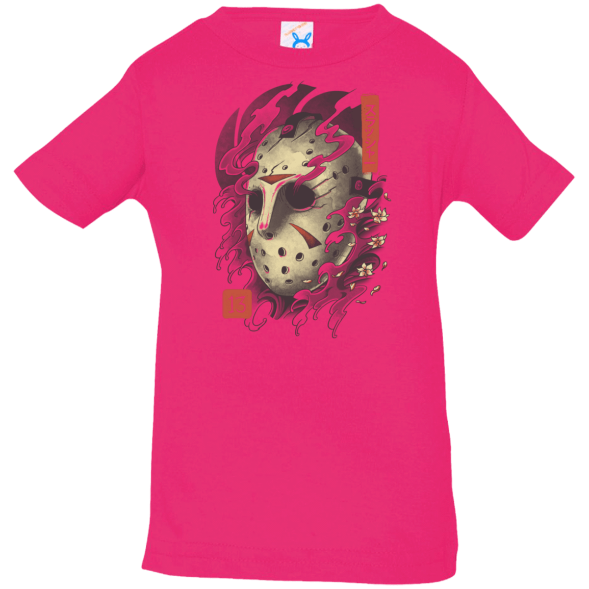 T-Shirts Hot Pink / 6 Months Oni Jason Mask Infant Premium T-Shirt