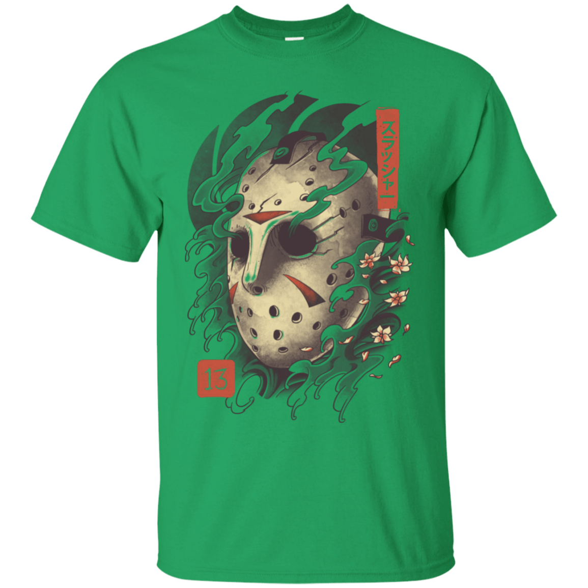 T-Shirts Irish Green / S Oni Jason Mask T-Shirt