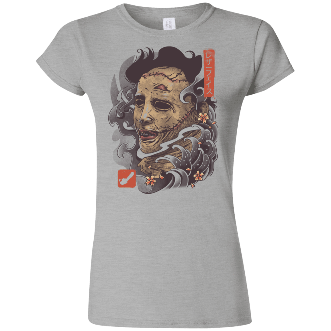 T-Shirts Sport Grey / S Oni Leather Mask Junior Slimmer-Fit T-Shirt