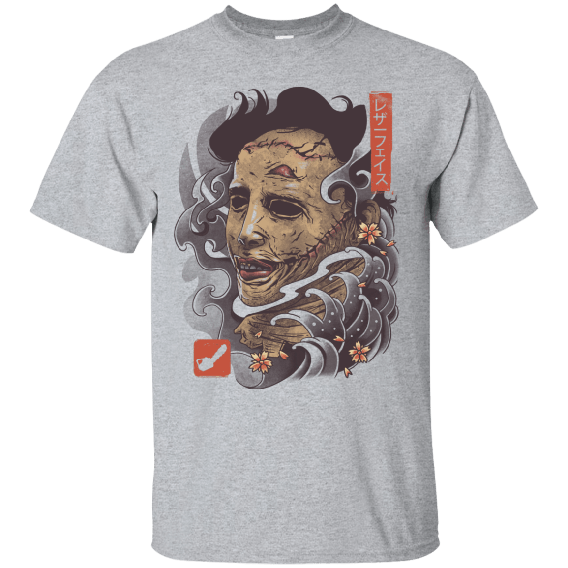 T-Shirts Sport Grey / S Oni Leather Mask T-Shirt
