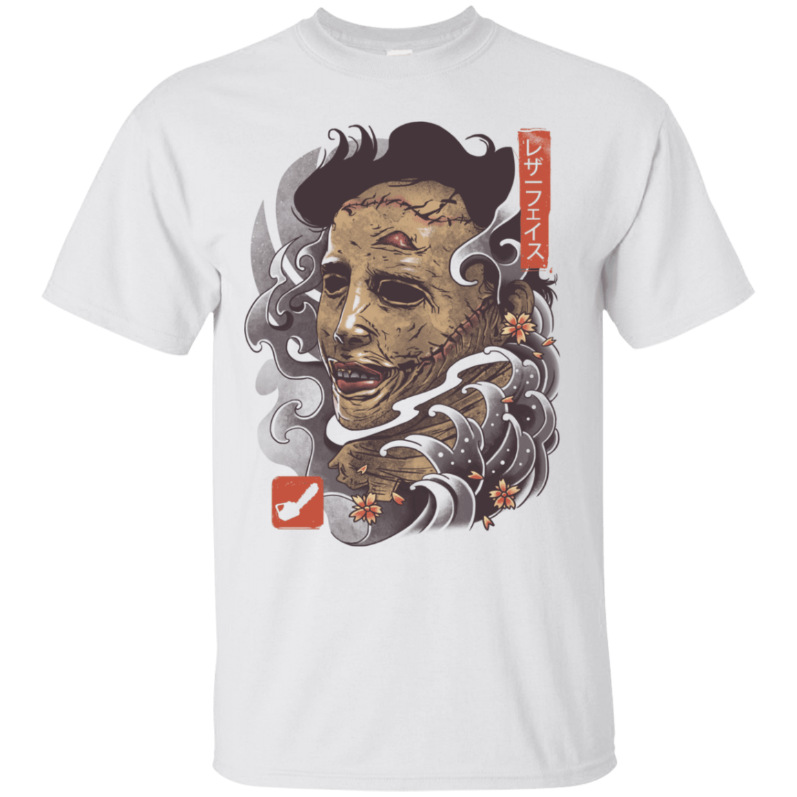 T-Shirts White / S Oni Leather Mask T-Shirt
