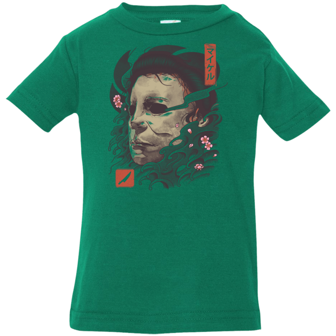 T-Shirts Kelly / 6 Months Oni Slasher Mask Infant Premium T-Shirt