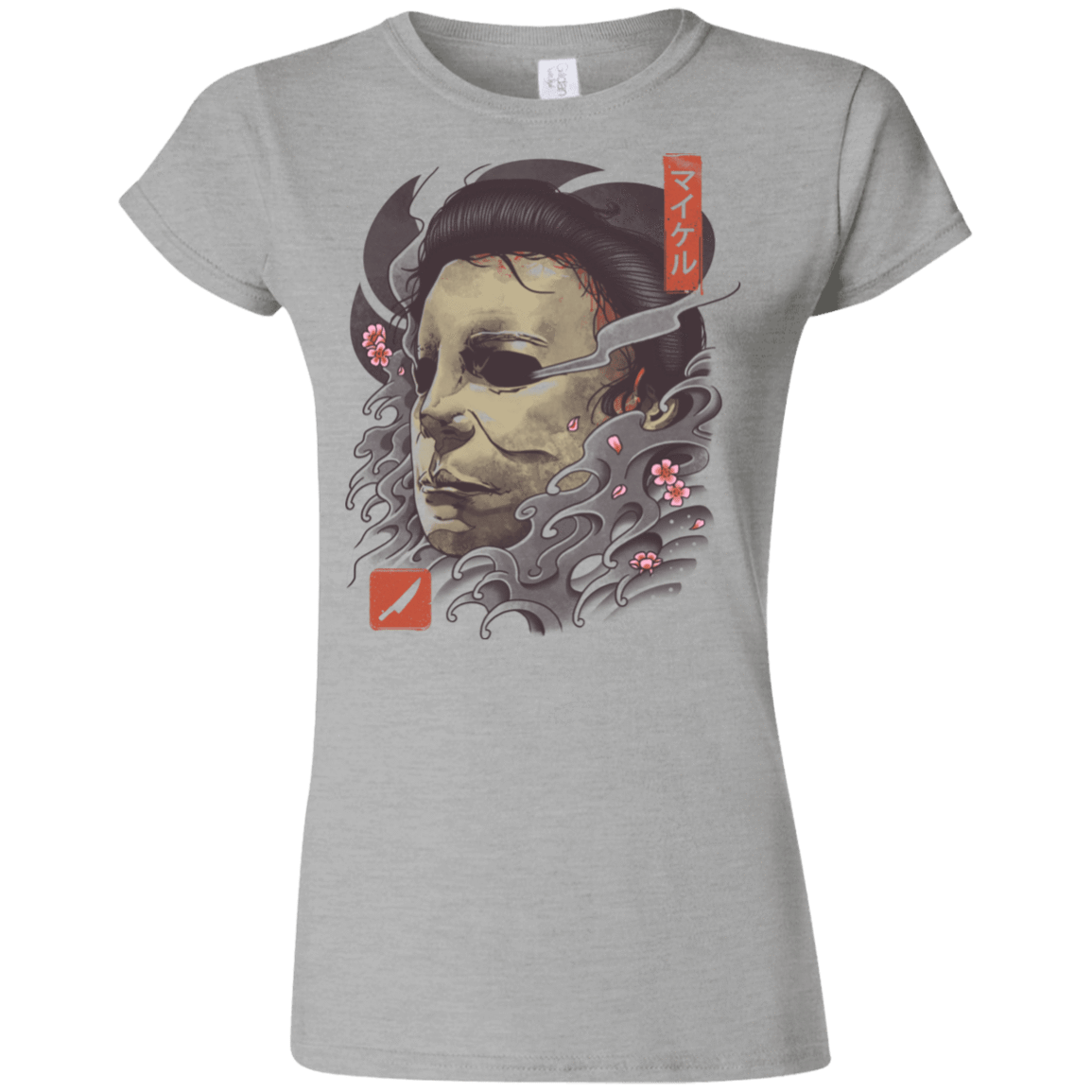 T-Shirts Sport Grey / S Oni Slasher Mask Junior Slimmer-Fit T-Shirt