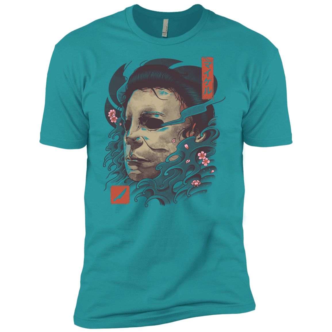T-Shirts Tahiti Blue / X-Small Oni Slasher Mask Men's Premium T-Shirt