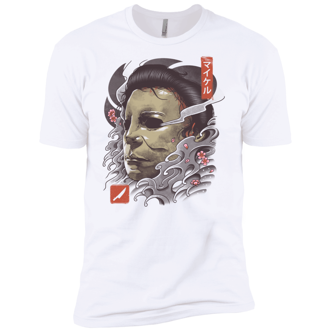 T-Shirts White / X-Small Oni Slasher Mask Men's Premium T-Shirt