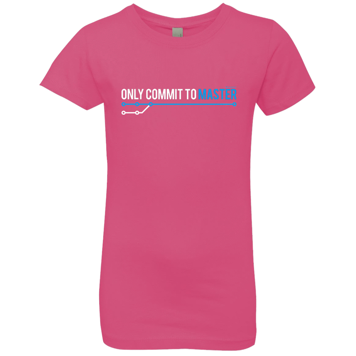 T-Shirts Hot Pink / YXS Only Commit To Master Girls Premium T-Shirt