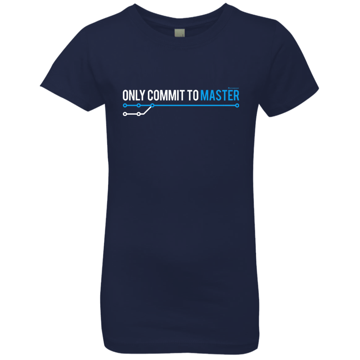 T-Shirts Midnight Navy / YXS Only Commit To Master Girls Premium T-Shirt