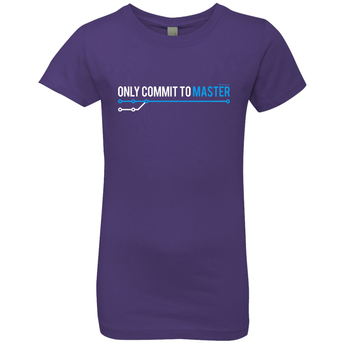 T-Shirts Purple Rush / YXS Only Commit To Master Girls Premium T-Shirt