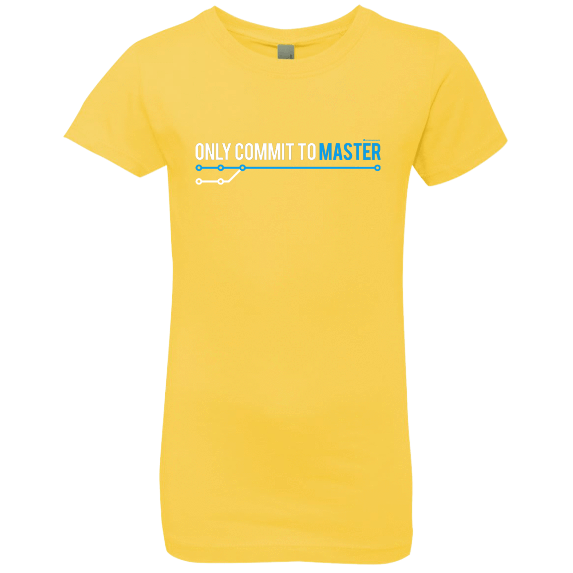 T-Shirts Vibrant Yellow / YXS Only Commit To Master Girls Premium T-Shirt