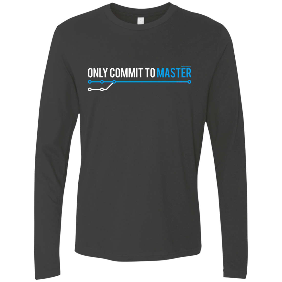 T-Shirts Heavy Metal / Small Only Commit To Master Men's Premium Long Sleeve