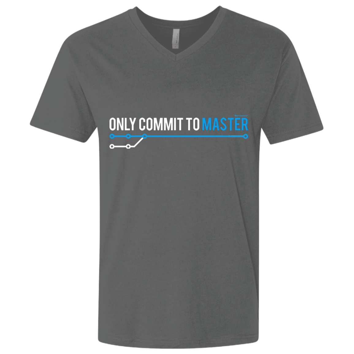 T-Shirts Heavy Metal / X-Small Only Commit To Master Men's Premium V-Neck
