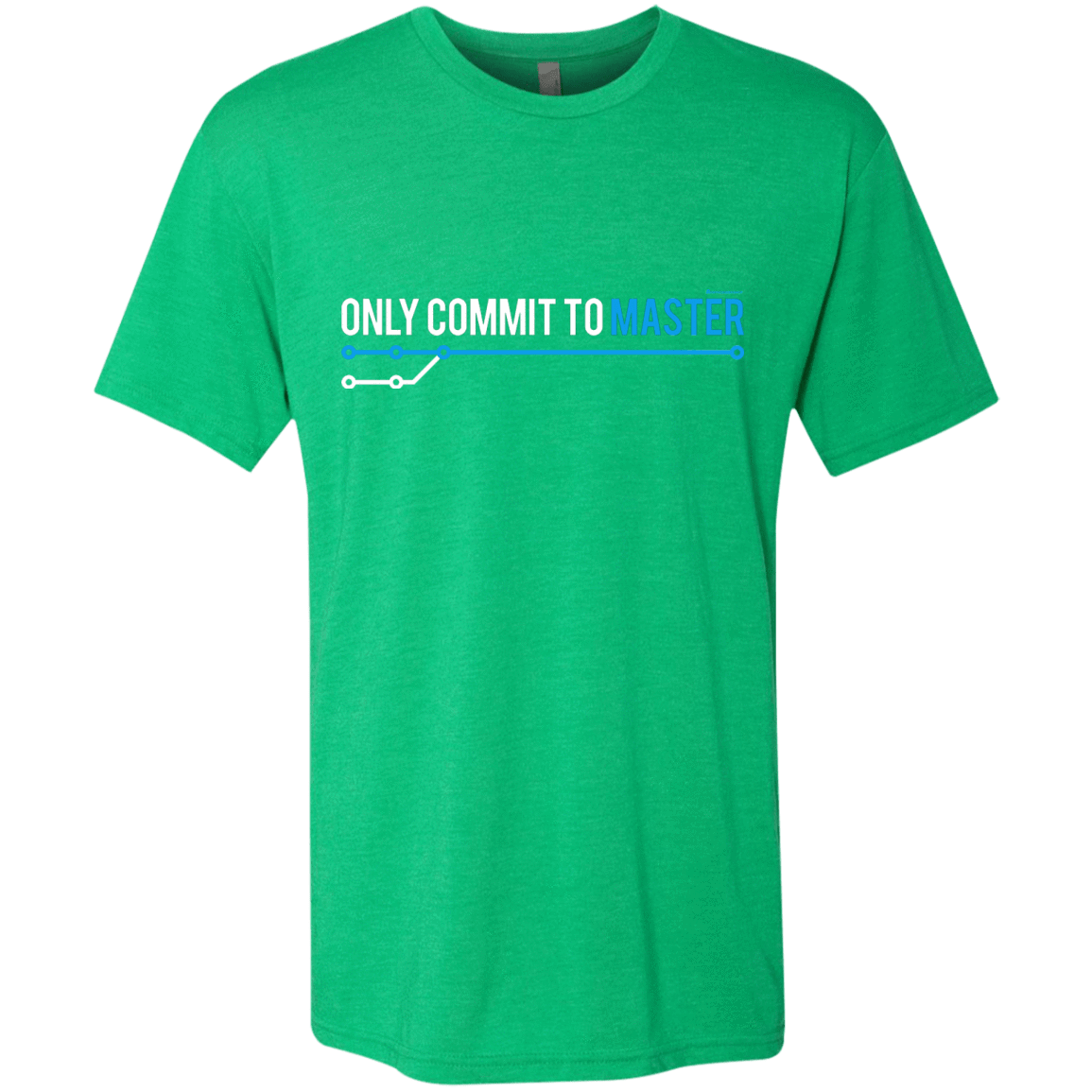 T-Shirts Envy / Small Only Commit To Master Men's Triblend T-Shirt