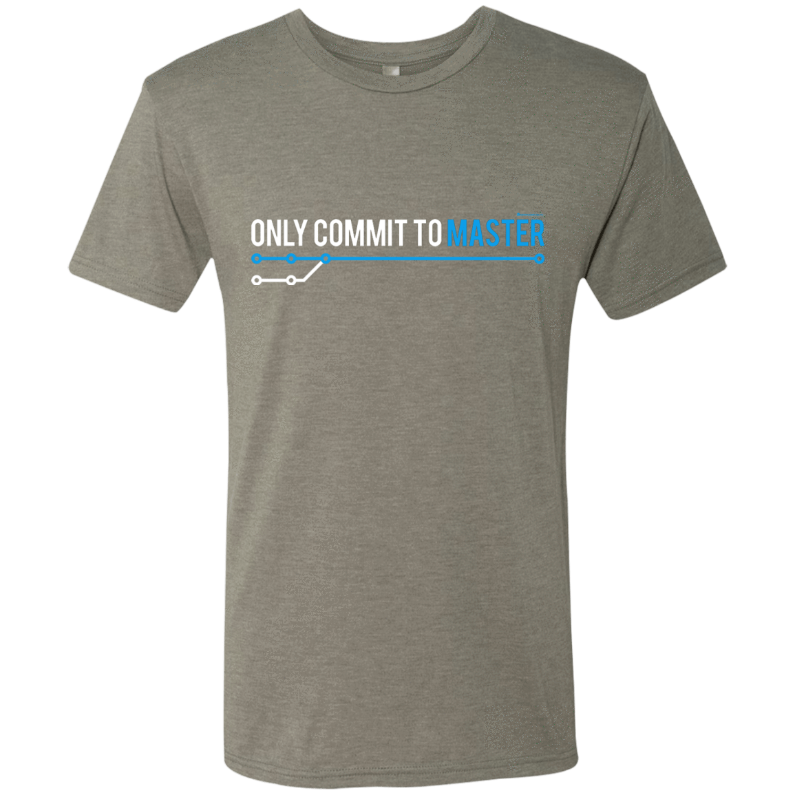 T-Shirts Venetian Grey / Small Only Commit To Master Men's Triblend T-Shirt