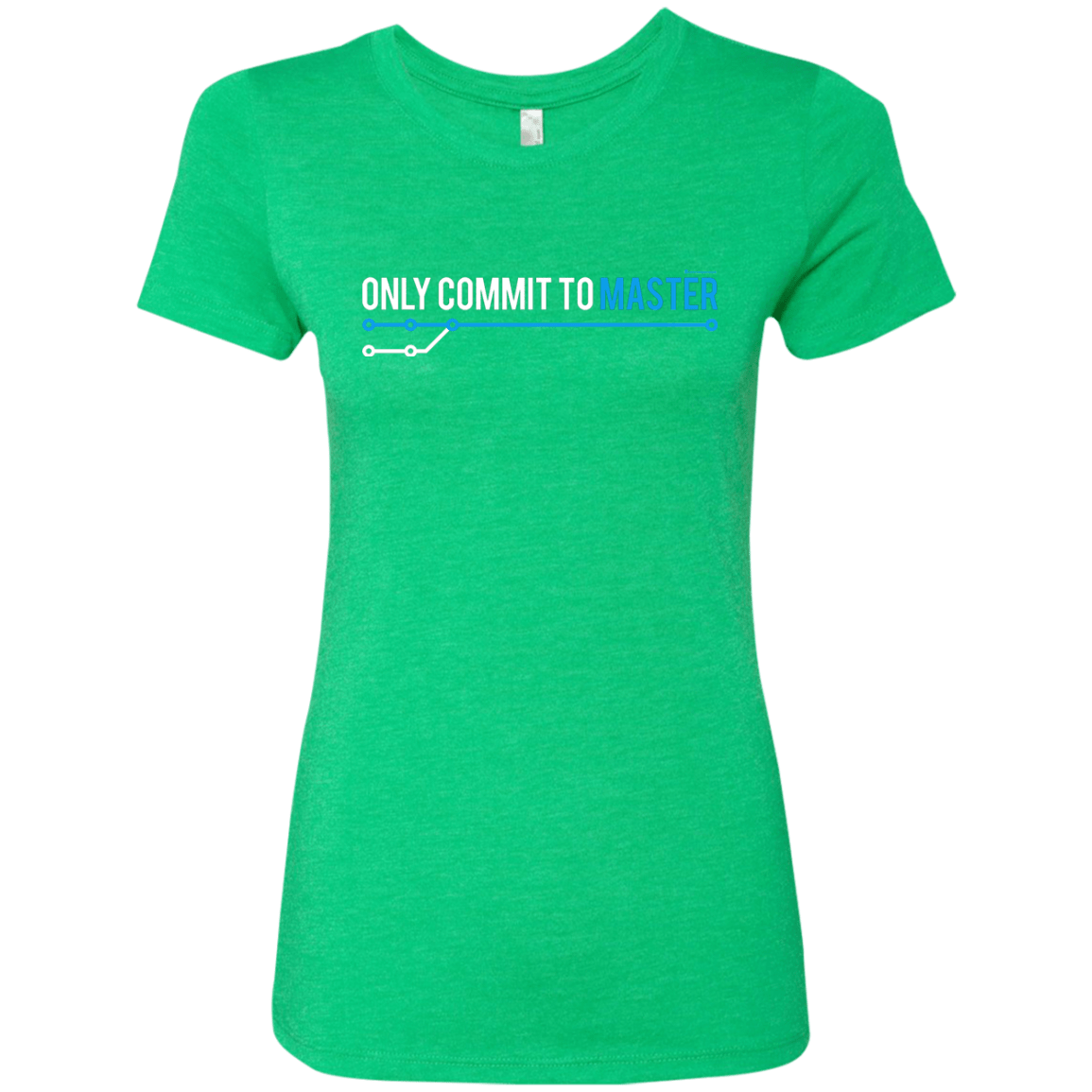 T-Shirts Envy / Small Only Commit To Master Women's Triblend T-Shirt