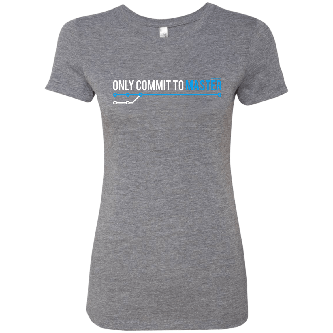 T-Shirts Premium Heather / Small Only Commit To Master Women's Triblend T-Shirt