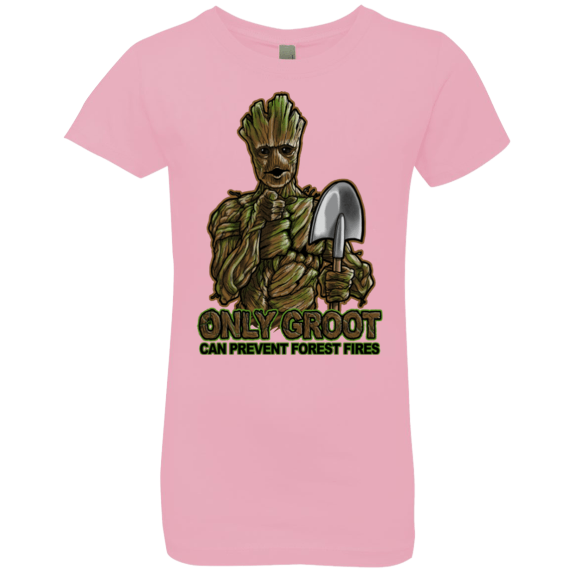 T-Shirts Light Pink / YXS Only Groot Girls Premium T-Shirt