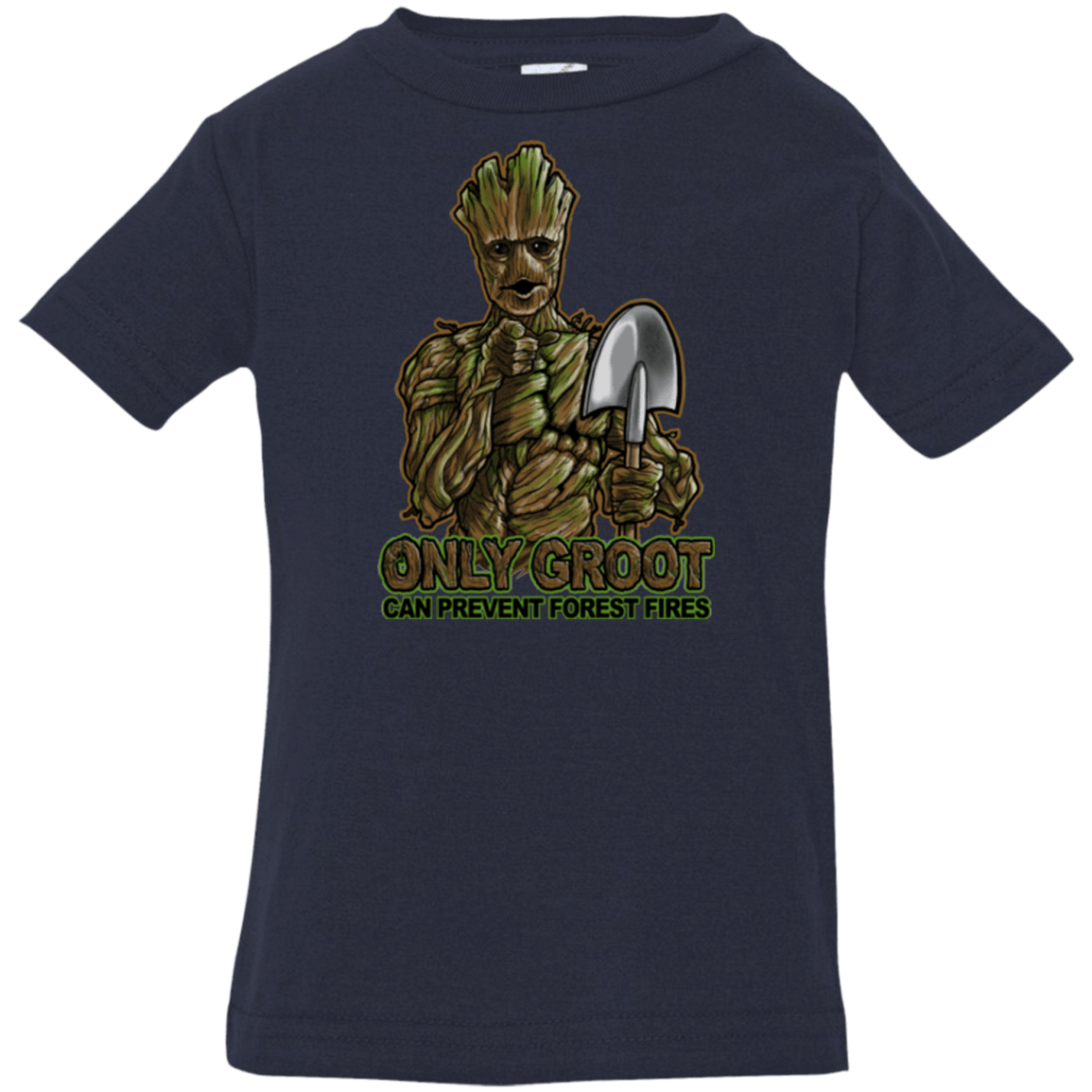T-Shirts Navy / 6 Months Only Groot Infant PremiumT-Shirt