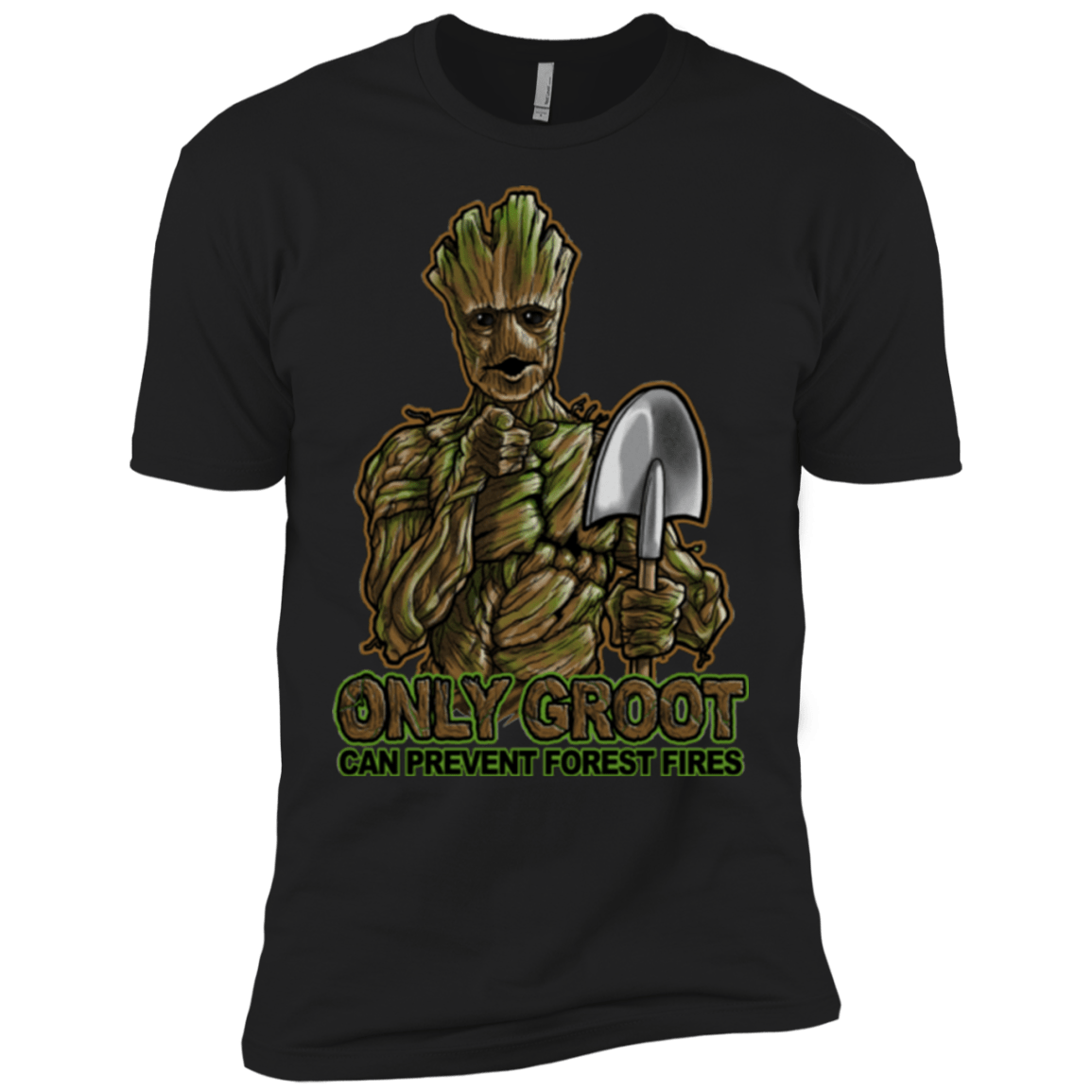 T-Shirts Black / X-Small Only Groot Men's Premium T-Shirt