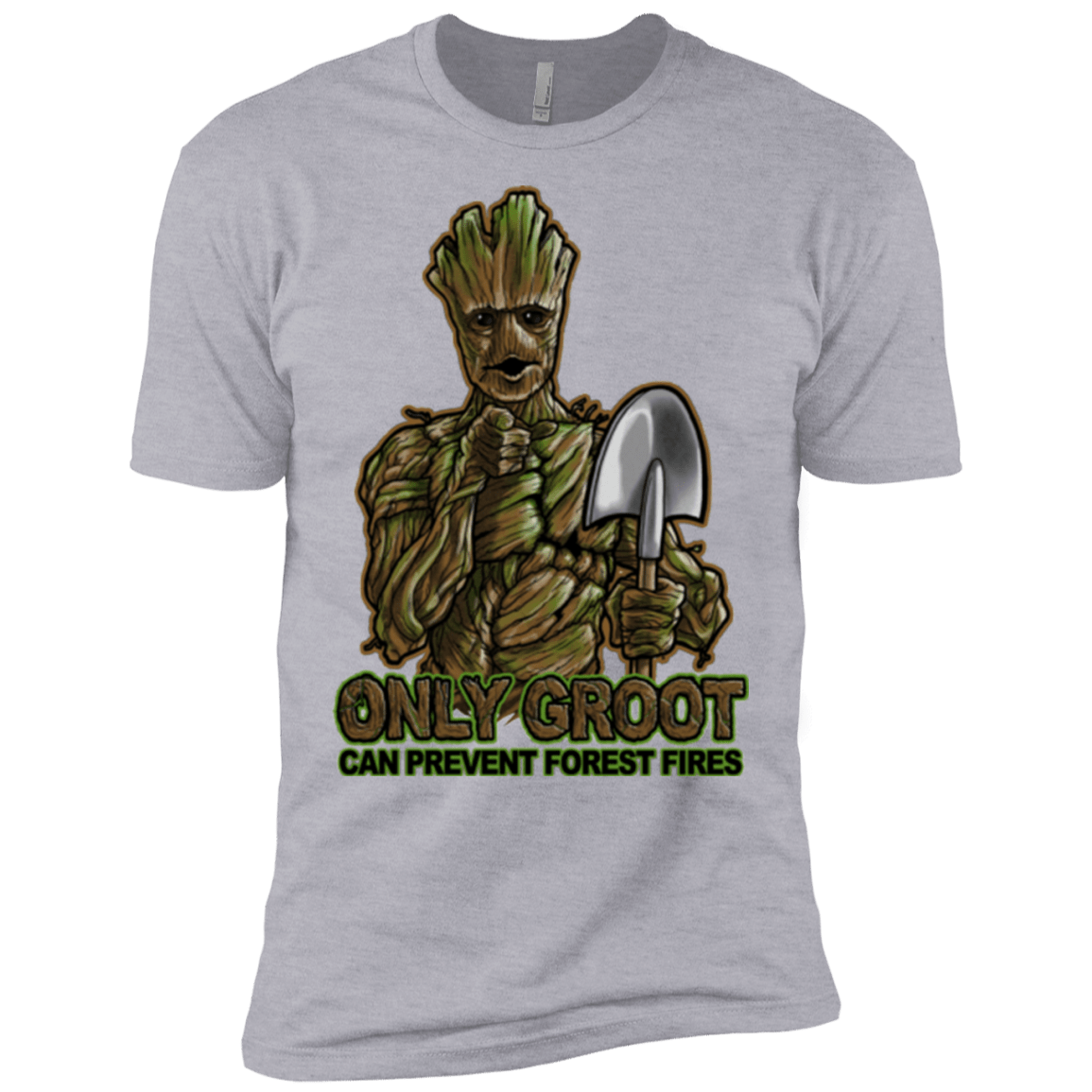 T-Shirts Heather Grey / X-Small Only Groot Men's Premium T-Shirt