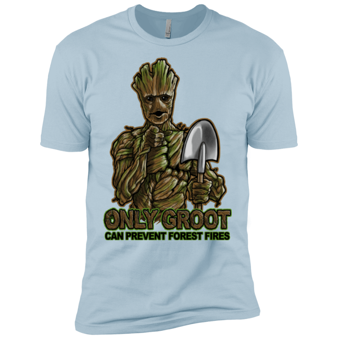 T-Shirts Light Blue / X-Small Only Groot Men's Premium T-Shirt